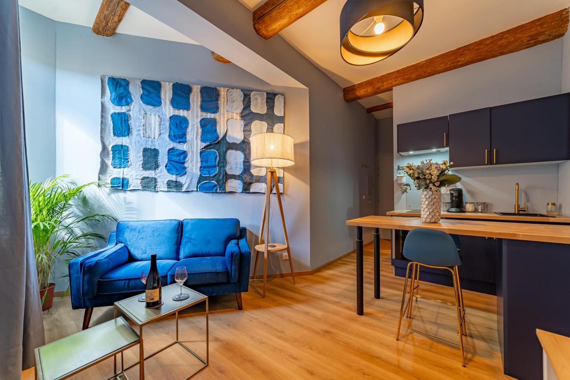 Apartment Le Bleu Jean Denim Arenes - Nuit A *